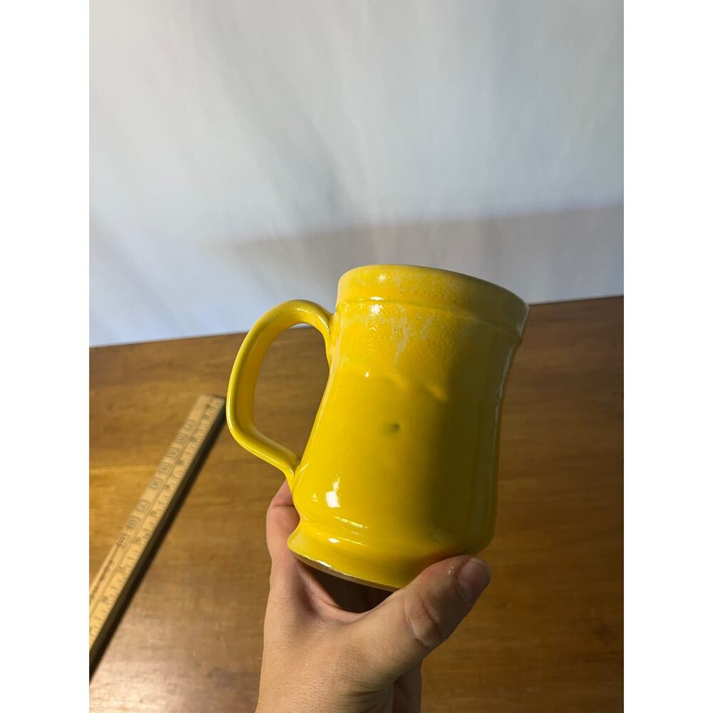 Deneen Pottery Golden Eagle Inn Bedford PA Yellow Handmade Stoneware Mug 2020 - Picture 7 of 8